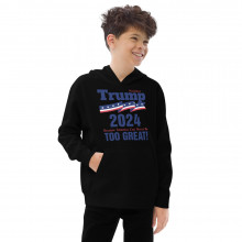 "Trump 2024"  Cotton Heritage Y2550 Kids Fleece Hoodie