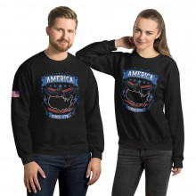 "America since 1776" Gildan 18000 Unisex Sweatshirt