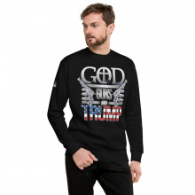 "God, Guns, and Trump" Cotton Heritage M2480 Unisex Premium Sweatshirt