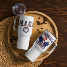 "America First" Travel mug with a handle
