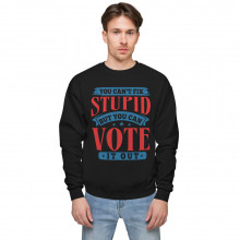 "You can't fix stupid" Hanes P-160 Unisex fleece sweatshirt