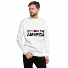 "I F**king Love America" Cotton Heritage Unisex Fleece Pullover