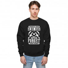 "Forgive your Enemies" Hanes P-160 Unisex fleece sweatshirt